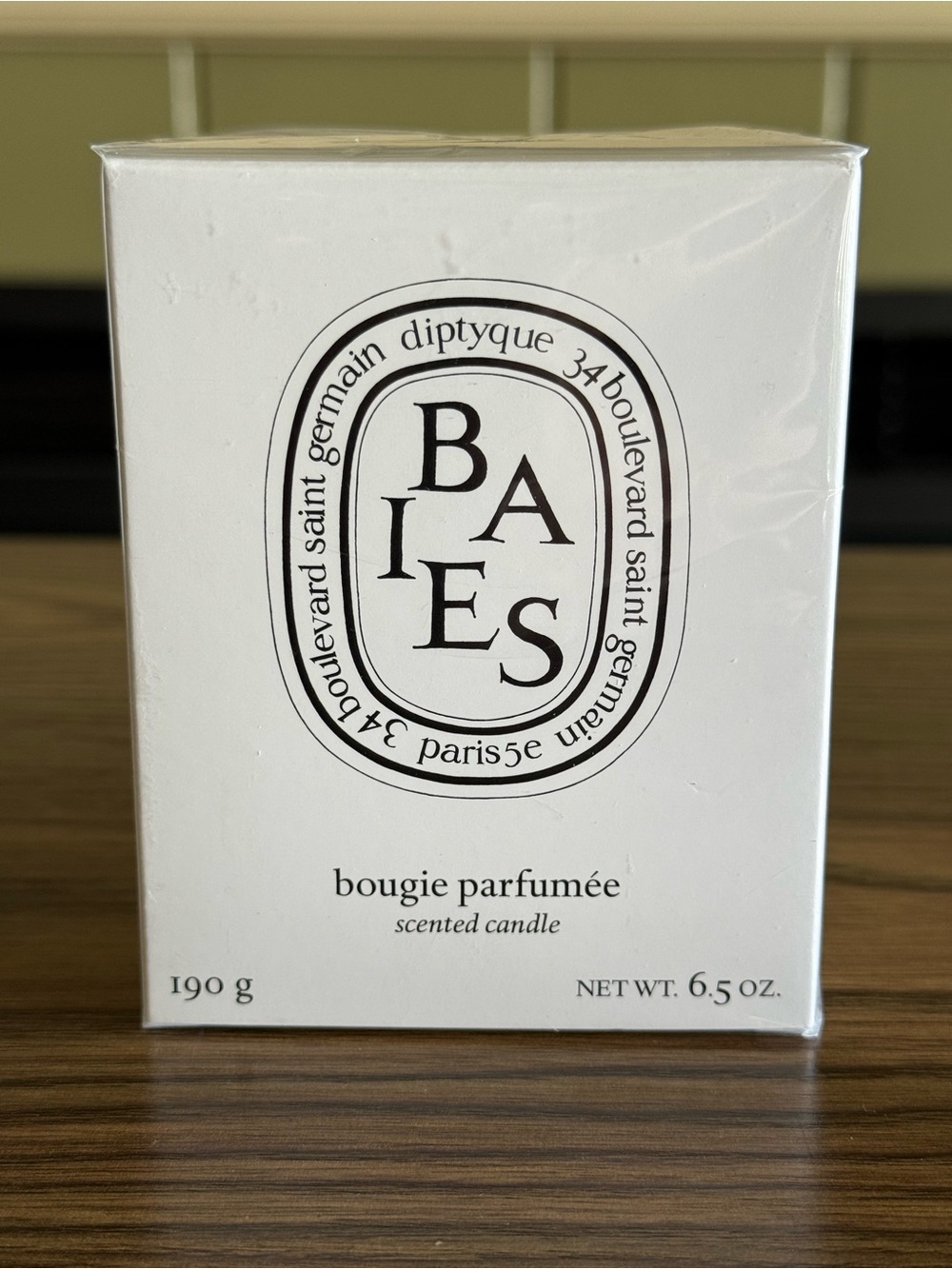 NEW IN BOX diptyque Baies Scented Candle 6.5oz. Made in France